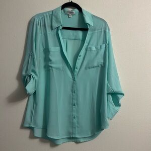 Express button up blouse